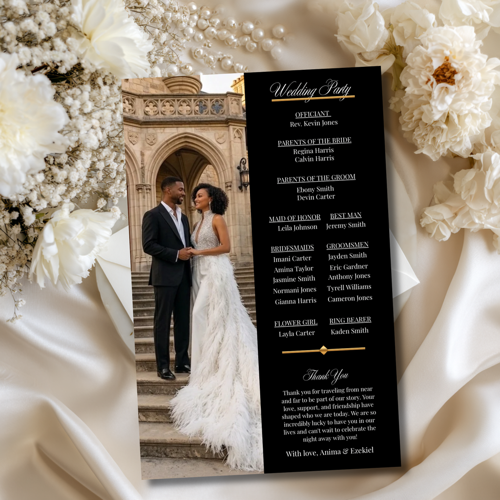 Black Tie Edition | The Signature Experience Luxe Wedding Magazine | Done for You (50% deposit required)