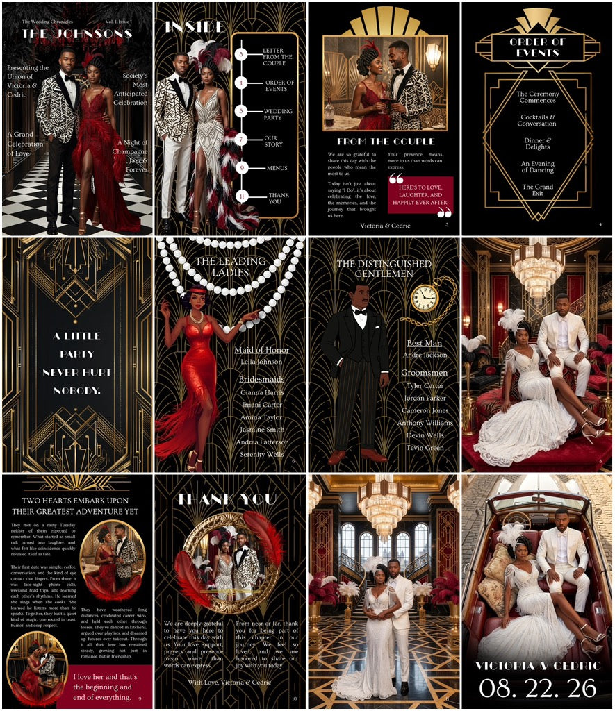 Art Deco Edition | The Signature Experience Luxe Wedding Magazine | Done for You