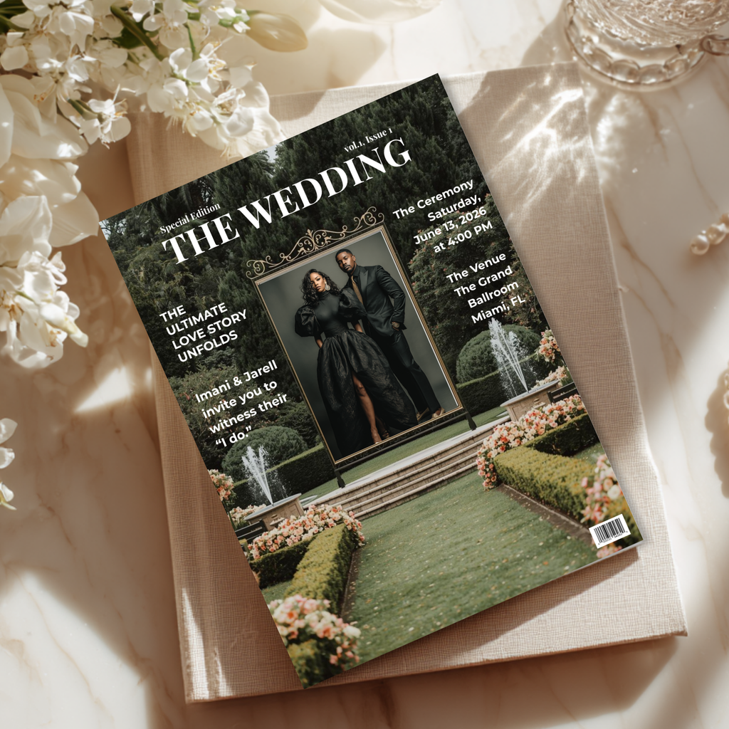 The Wedding | Magazine Inspired Wedding Invitation Template