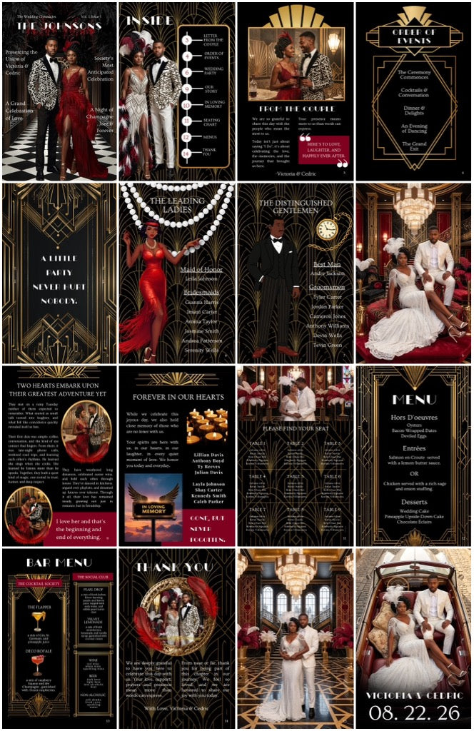 Art Deco Edition | The Signature Experience Luxe Wedding Magazine | Done for You