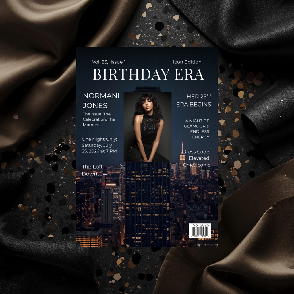 Birthday Era | Billboard Magazine Birthday Invitation