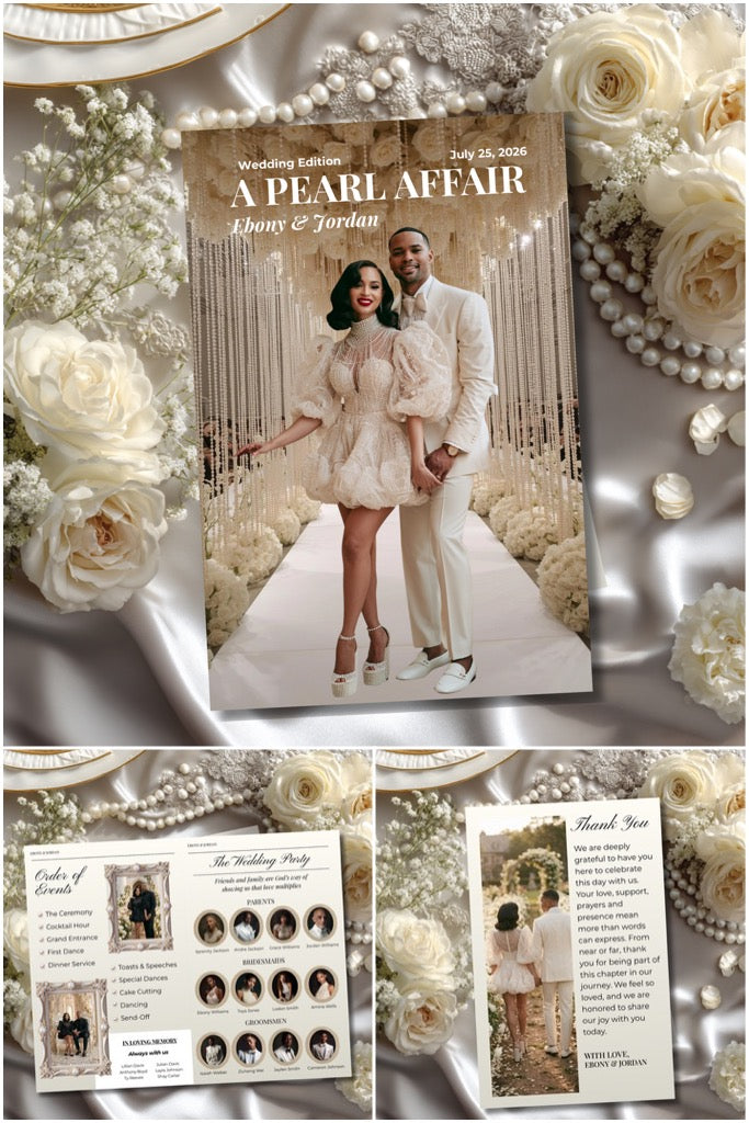 A Pearl Affair Edition | The Signature Experience Luxe Wedding Magazine | Done for You