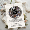 Soundtrack of Our Love Wedding Invite | Silver Vinyl Record Wedding Template | Editable in Canva