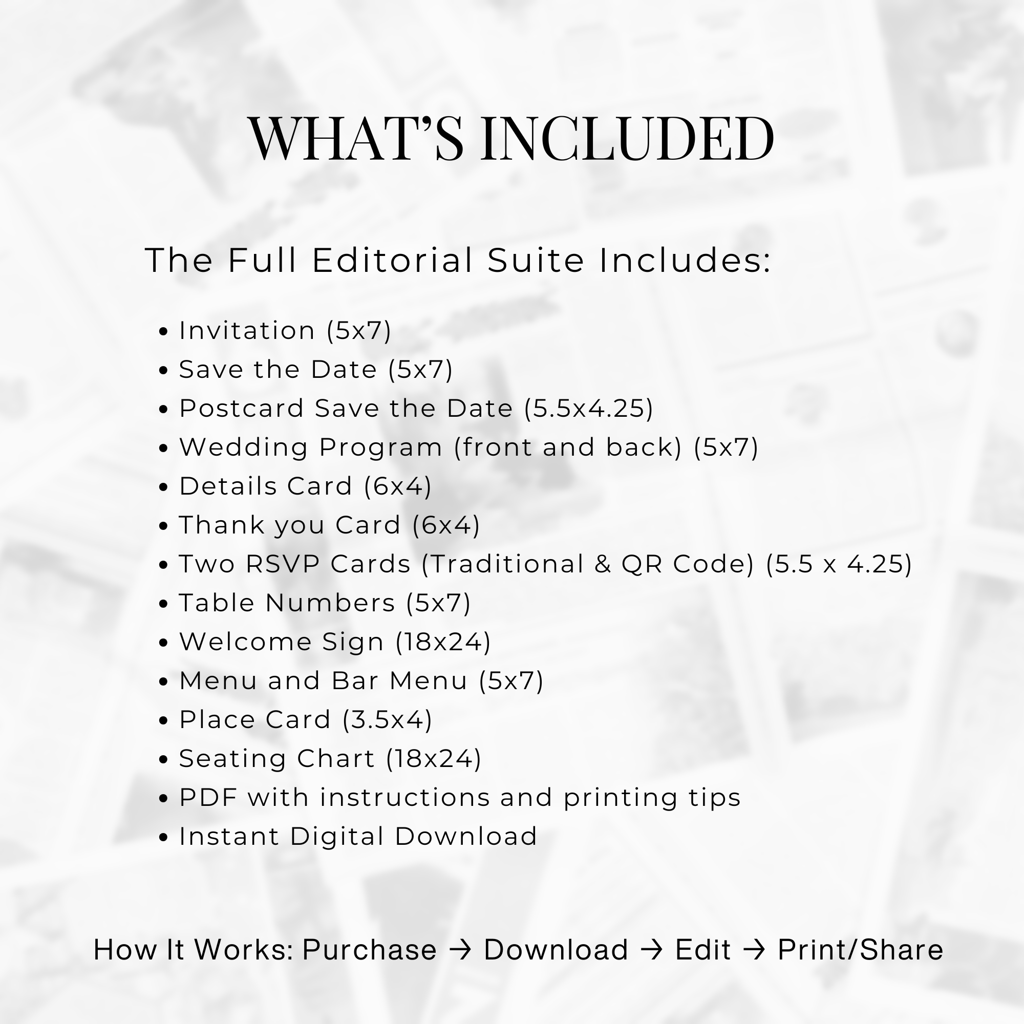 The Wedding Gazette | Newspaper-Inspired Wedding Suite | Fully Editable Canva Template