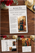 Editorial Newspaper Wedding Program