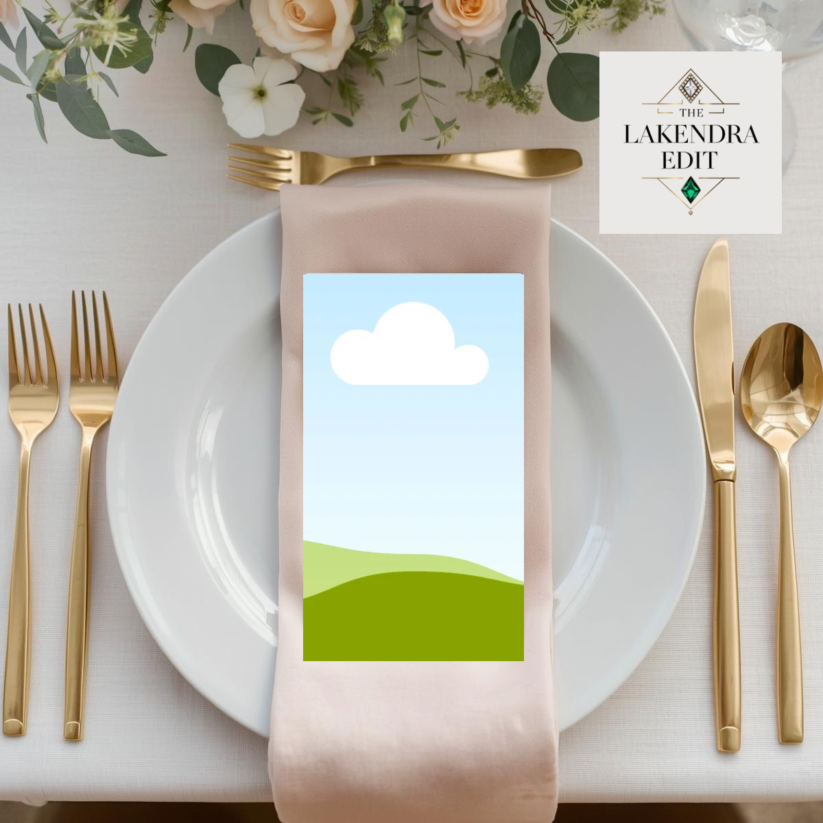 Garden Romance Mockup Collection | Canva Drag-and-Drop Mockups | Invitations, Menus, Table Numbers, Place Cards | Editable Templates