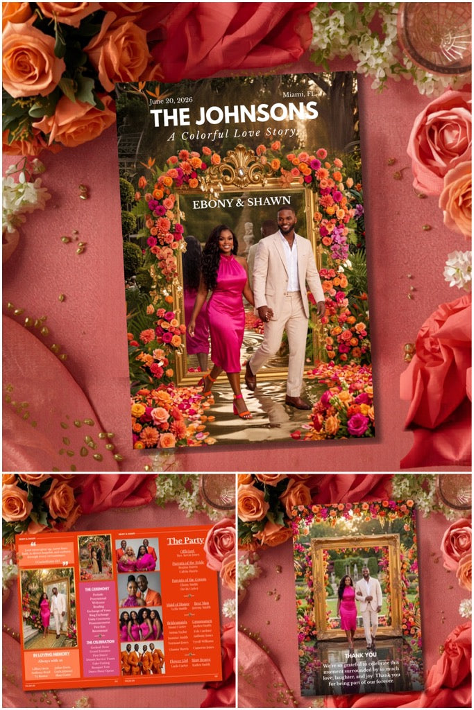 Colorful Glam Edition | The Signature Edit Luxe Wedding Magazine Program| Done for You (50% deposit required)